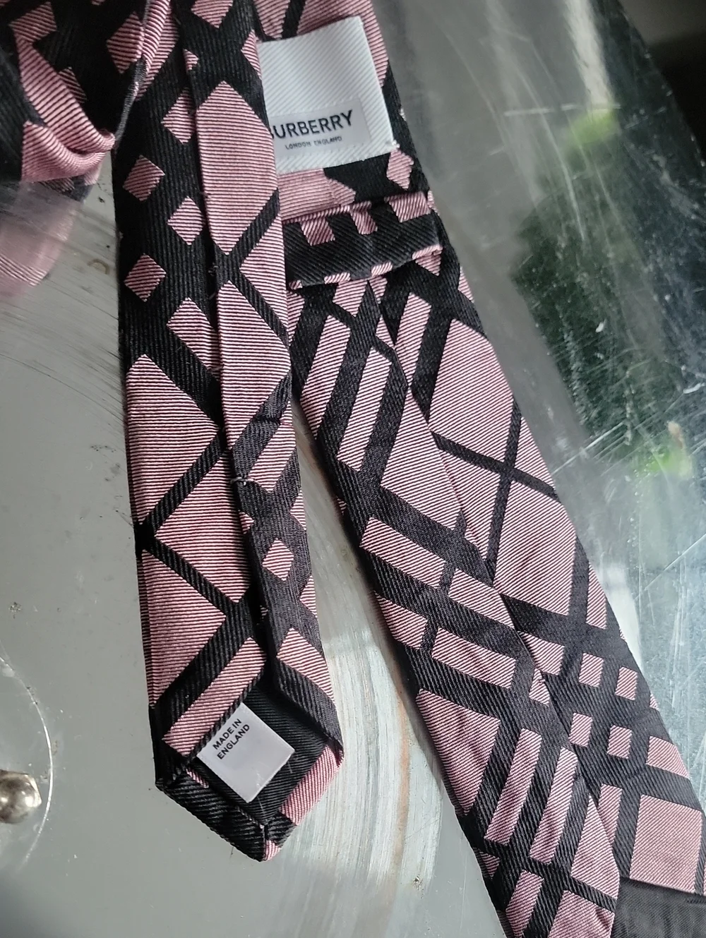 Burberry Check Silk Tie
